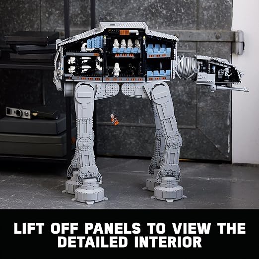 LEGO Star Wars at-at Walker 75313 Buildable Model - Collectible Set for Adults, Ultimate Build and Display Set, 9 Minifigures Including General Veers, Luke Skywalker, Snowtroopers and at-at Drivers