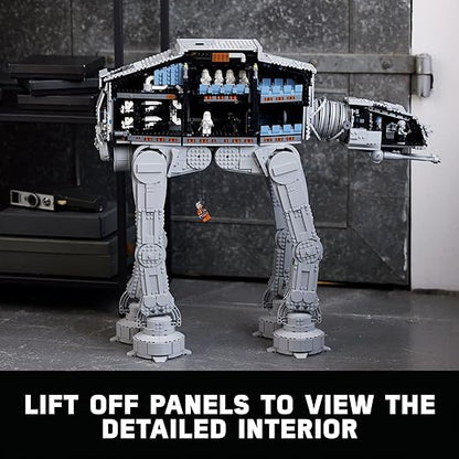 LEGO Star Wars at-at Walker 75313 Buildable Model - Collectible Set for Adults, Ultimate Build and Display Set, 9 Minifigures Including General Veers, Luke Skywalker, Snowtroopers and at-at Drivers
