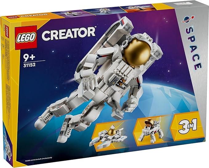LEGO 31152 Creator Astronaut Toy Present  Space Rocket, Educational, Creative