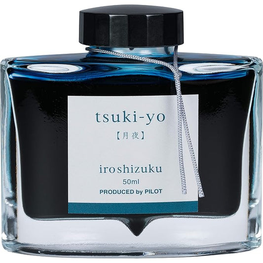 Pilot Iroshizuku Bottled Fountain Pen Ink, Tsuki-Yo, Moonlight, Teal (69205)