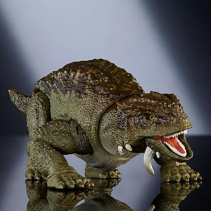 Mattel Jurassic World JDJ08 Hammond Collection Scutosaurus Children's Figure, Dinosaur Toy, Total Length: Approx. 5.5 inches (14 cm), 8 Years Old and Up Green