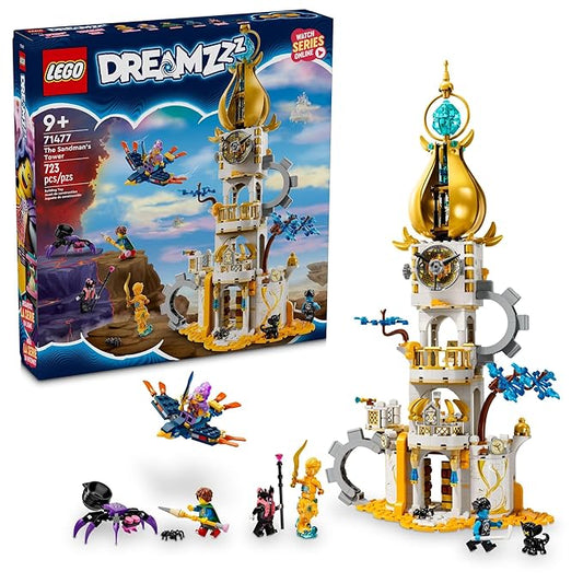LEGO Dreams The Sandman’s Tower, Kids’ Castle Toy Playset with Toy Spider and Bird, Fantasy Gift for Girls and Boys Aged 9 and Up, 71477