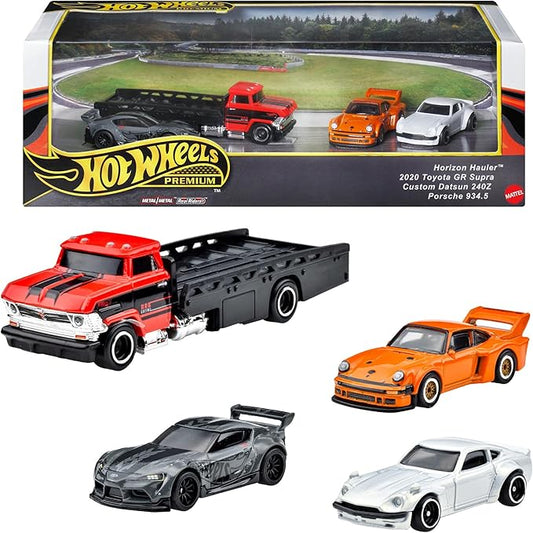 Hot Wheels 987A-GMH39 Premium Collector Set Assortment - Wide Body Set Vehicle Toy Minicar 4 Pcs 3 Years Old and Up Multi