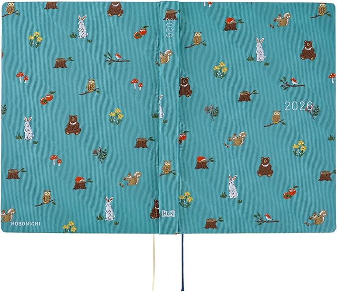 HOBONICHI Notebook 2026 HON English Version Thai & Chief in the Forest [A5 / 1 page per day / January / Monday]