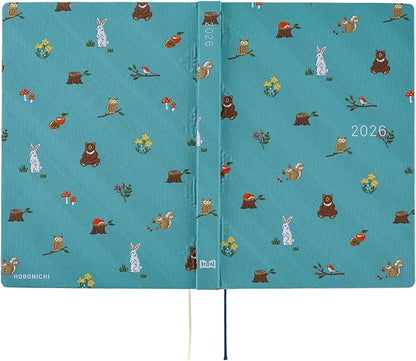HOBONICHI Notebook 2026 HON English Version Thai & Chief in the Forest [A5 / 1 page per day / January / Monday]
