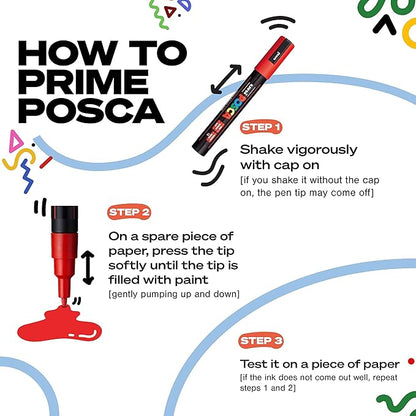 Uni-ball - Pc-17k - Posca - Extra Broad Chisel Tip - Gold