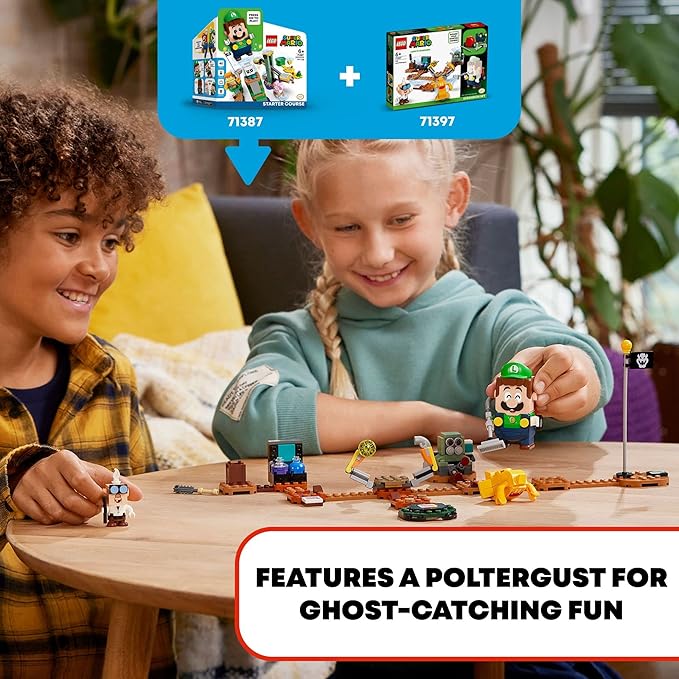 LEGO Super Mario Luigi'S Mansion Lab And Poltergust Expansion Set 71397 Building Kit For Kids Aged 6 And Up (179 Pieces)|Multicolor