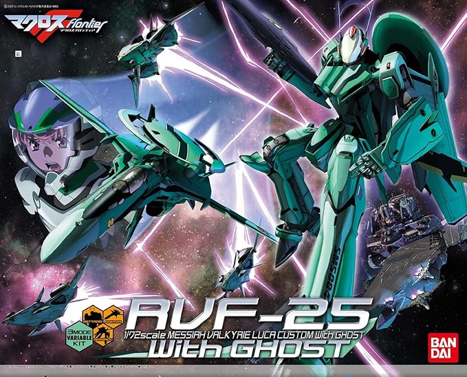 Tomy Transformer 1/72 RVF-25 Messiah Valkyrie Luca with Ghost (Macross F (Frontier))