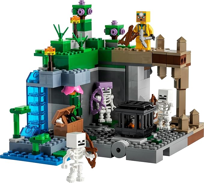LEGO Minecraft The Skeleton Dungeon 21189 Building Kit (364 Pieces),Multicolor