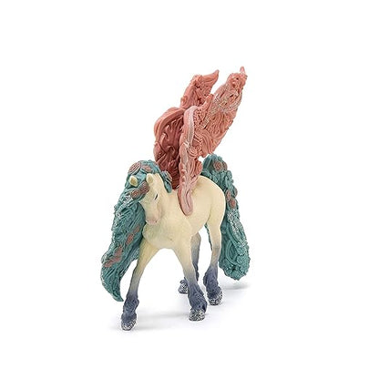 Schleich bayala Sparkle Flower Pegasus Toy Figurine for Kids Ages 5-12