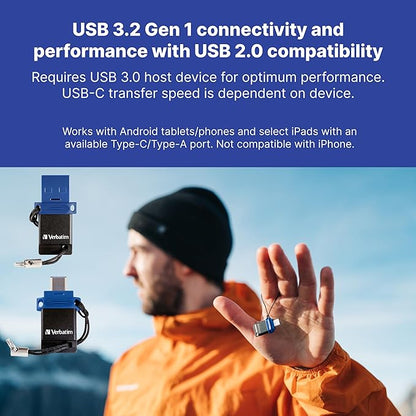 Verbatim 32GB STORENGO 2 USB-C BLU