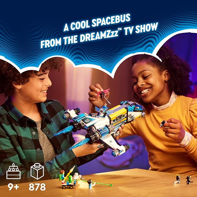 LEGO 71460 DREAMZzz Mr. Oz Space Bus 2 Way Buildable Spaceship Toy with Mateo Z-Blob & Logan Creative Adventure Toys Gift for Kids Boys Girls
