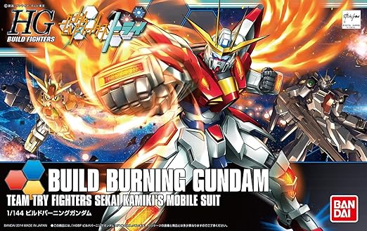 Bandai Hobby HGBF Build Burning Gundam Gundam Build Fighters Try Action Figure (1/144 Scale)