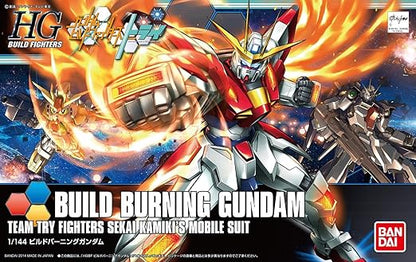 Bandai Hobby HGBF Build Burning Gundam Gundam Build Fighters Try Action Figure (1/144 Scale)