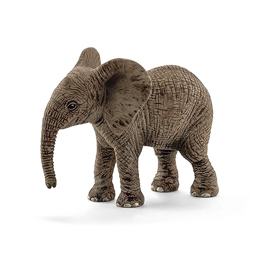 Schleich North America African Elephant Calf Toy Figure