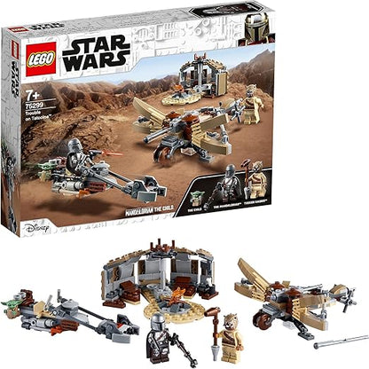 LEGO 75299 Star Wars: The Mandalorian Trouble on Tatooine Building Set with Baby Yoda The Child Figure, Season 2 Playset
