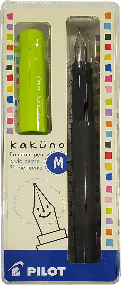 Pilot Kakuno Fountain Pen Medium. Green