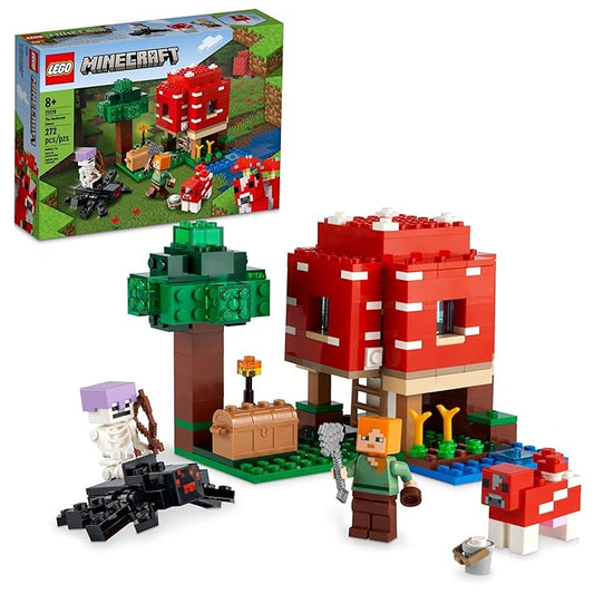 LEGO Minecraft The Mushroom House 21179 Building Kit (272 Pieces)