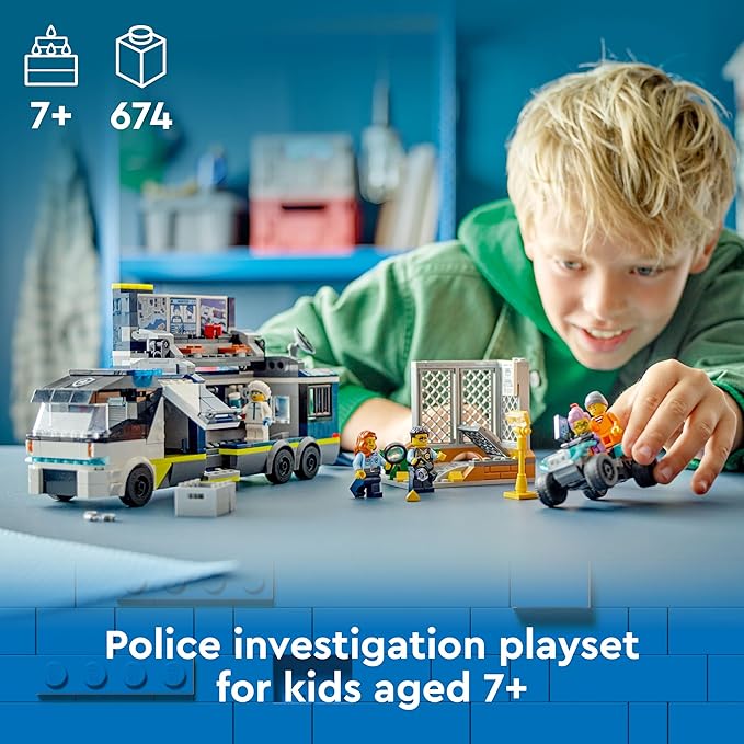 LEGO City Police Mobile Crime Lab Truck Toy 60418(674 Pieces)