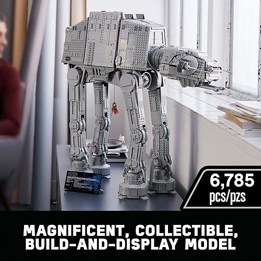 LEGO Star Wars at-at Walker 75313 Buildable Model - Collectible Set for Adults, Ultimate Build and Display Set, 9 Minifigures Including General Veers, Luke Skywalker, Snowtroopers and at-at Drivers