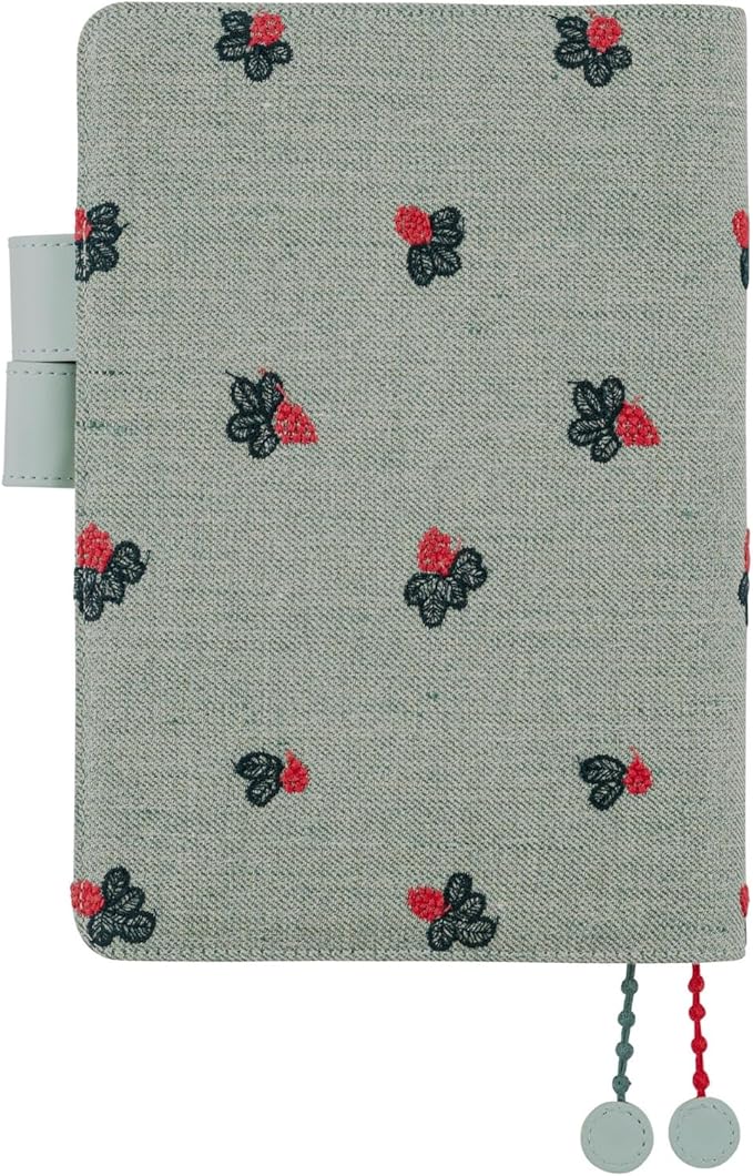 Hobonichi Notebook Cousin (A5) Notebook Cover Mina Perhonen/Light berry (green)