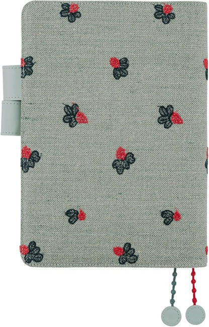 Hobonichi Notebook Cousin (A5) Notebook Cover Mina Perhonen/Light berry (green)