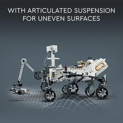 LEGO Technic NASA Mars Rover Perseverance Advanced Building Kit for Kids Ages 10 and Up, NASA Toy with Replica Ingenuity Helicopter, Gift for Kids Who Love Engineering and Science Projects, 42158