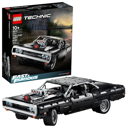 LEGO 42111 Technic Fast and Furious Dom's Dodge Charger Racing Car Model Iconic Collector's Building Set for Kids (Multicolor) (154 Pieces)
