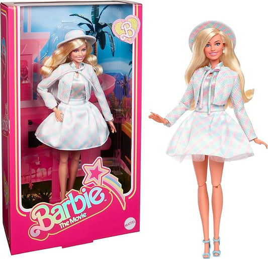Barbie HRF26 Movie Blue Check Dress