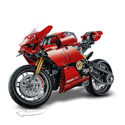 LEGO 42107 Building Block Technic Ducati Panigale V4 R Motorbike, Collectible Superbike Display Model,Multicolor