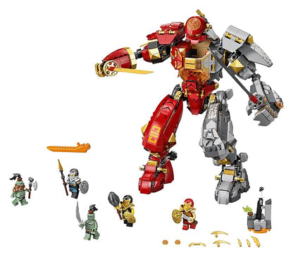 LEGO Building Block 71720 Fire Stone Mech,Multicolor