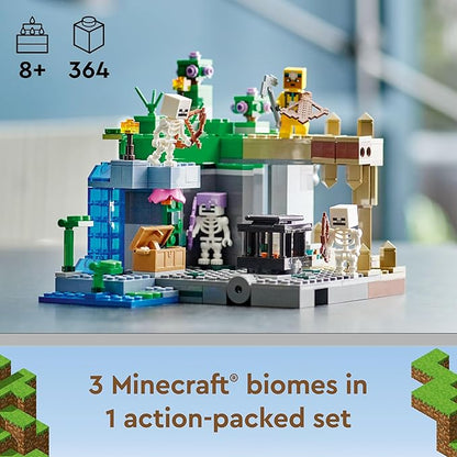 LEGO Minecraft The Skeleton Dungeon 21189 Building Kit (364 Pieces),Multicolor