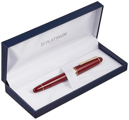 Platinum President Fountain Pen Wine Red - Medium Nib PTB20000P10M