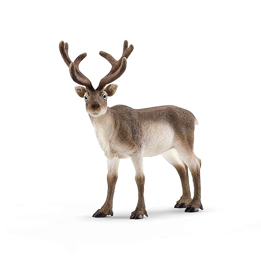 Schleich Wild Life, Animal Figurine, Animal Toys for Boys and Girls 3-8 Years Old, Reindeer