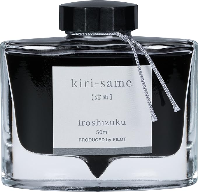 Pilot Iroshizuku Bottled Fountain Pen Ink, Kiri-Same, Scotch Mist, Warm Gray (69207)