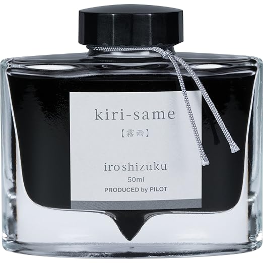 Pilot Iroshizuku Bottled Fountain Pen Ink, Fuyu-Syogun, Rigor of Winter, Cool Gray (69215)