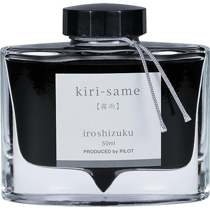 Pilot Iroshizuku Bottled Fountain Pen Ink, Fuyu-Syogun, Rigor of Winter, Cool Gray (69215)