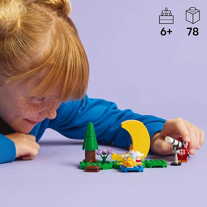 LEGO 77053 Animal Crossing, Foucault Starry Sky Watching Toy, Toy, Birthday Gift, Blocks