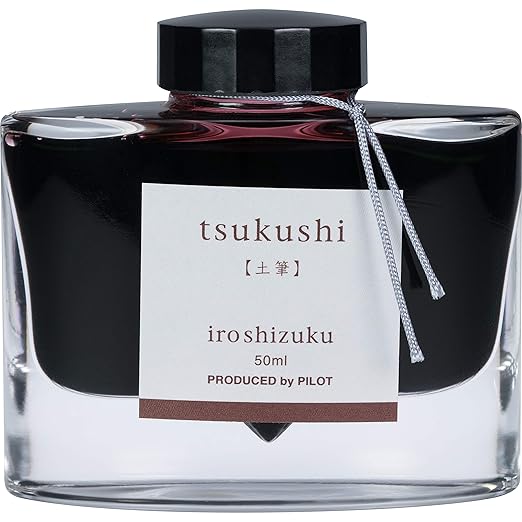 Pilot Iroshizuku Bottled Fountain Pen Ink, Fuyu-Syogun, Rigor of Winter, Cool Gray (69215)
