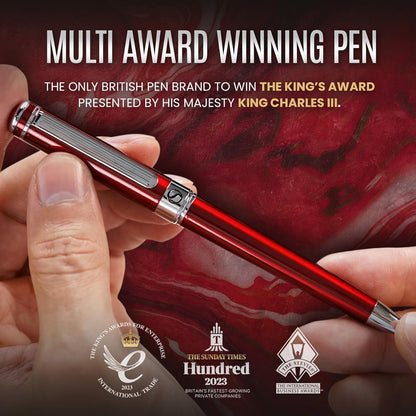 Scriveiner Deep Crimson Ballpoint Pen Scriveiner