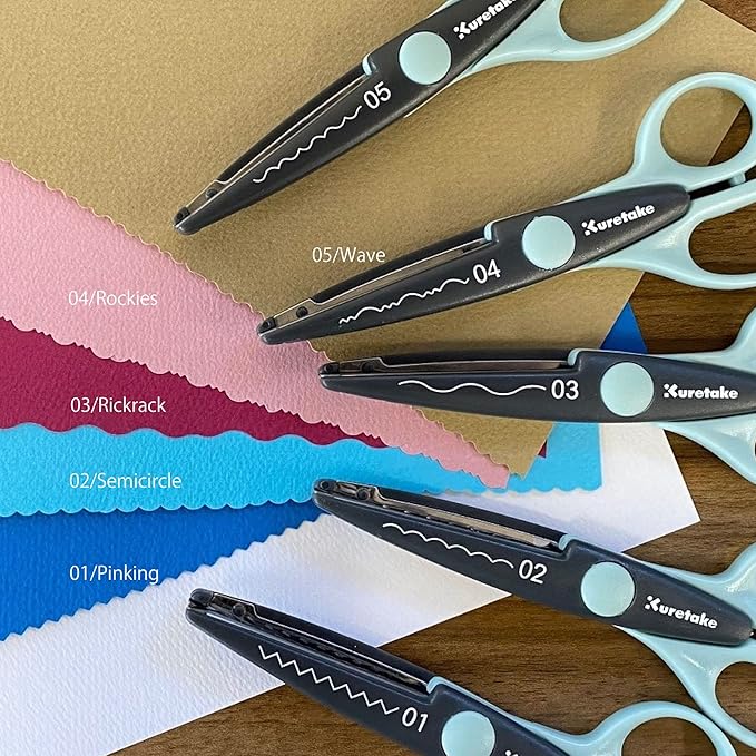 Kuretake Scissors Craft Scissors 05 Wave KU230-5