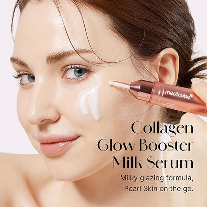 Medicube Collagen Glow Booster Serum, Purunto Collagen, Collagen Blended, Vibrant Skin, Ultra Dry Skin Serum,UNBOX JAPAN EXCLUSIVE