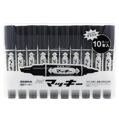 Zebra Hi-Mckee Oil-Based Markers (10 pcs)
