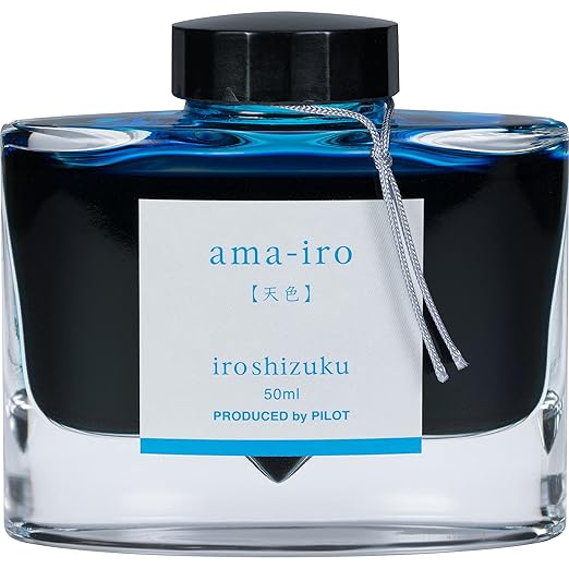 Pilot Iroshizuku Bottled Fountain Pen Ink, Fuyu-Syogun, Rigor of Winter, Cool Gray (69215)