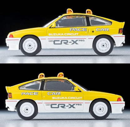 Tomica Limited Vintage Neo 1/64 LV-N318b Honda Ballard Sports CR-X MUGEN CR-X PRO Suzuka Circuit Pace Car Yellow/White Finished Product