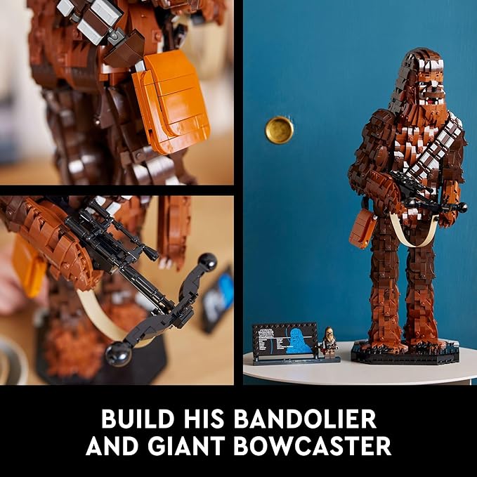 LEGO Star Wars Chewbacca 75371 Buildable Star Wars Collectible for Adults, This Build and Display Chewbacca Collectible is a Fun Star Wars Gift for Teens, Adults or Any Star Wars Original Trilogy Fan