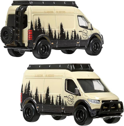 Hot Wheels HRR76 Premium 2-Pack Mercedes-Benz Sprinter Tourer / '05 Toyota Land Cruiser Prado