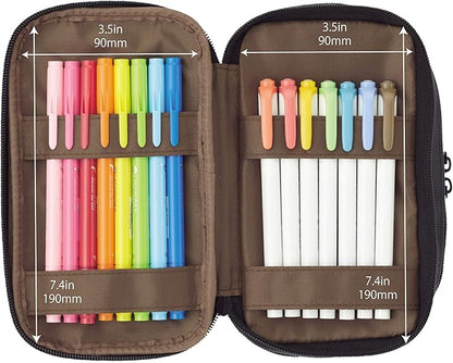 Lihit Lab Pen Case Book Type Triple