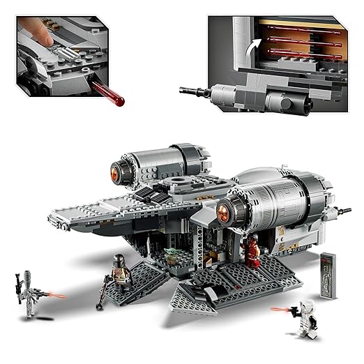 LEGO 75292 Star Wars The Bounty Hunter's Ship, Space Toy, 2 Figurines, The Mandalorian, Baby Yoda, Gift Boys and Girls From 10-12 Years Old