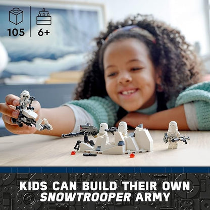 LEGO Star Wars Snowtrooper Battle Pack 75320; Toy Building Kit for Kids Aged 6 and up (105 Pieces) Multicolor